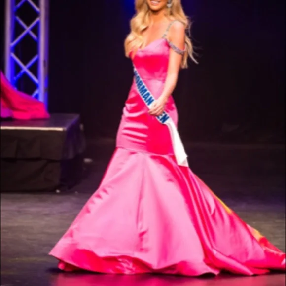 Custom Ashley Lauren Pageant Gown - Picture 2 of 6